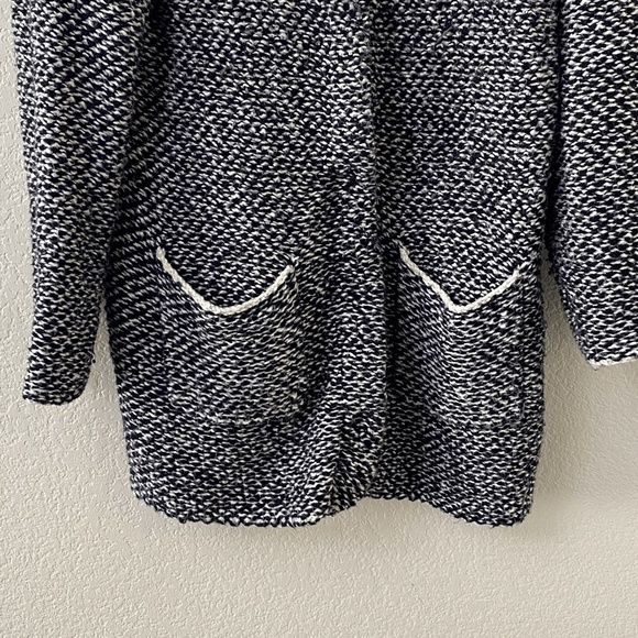 Eileen Fisher Jacquard Cardigan Jacket Size Medium Organic Cotton Twist - Picture 3 of 7